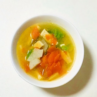 根野菜で具沢山味噌汁